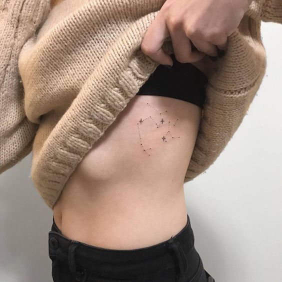 Constellation Small Rib Tattoos