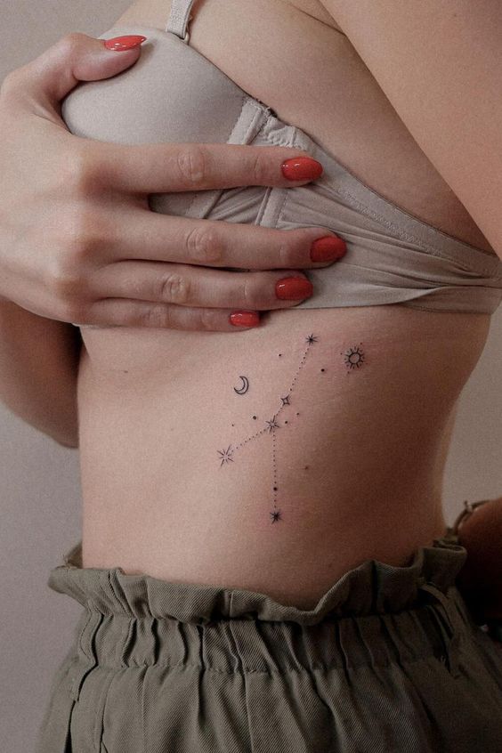 Constellation Small Rib Tattoos