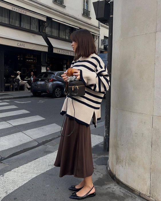 Cozy Sweater With Long Skirt