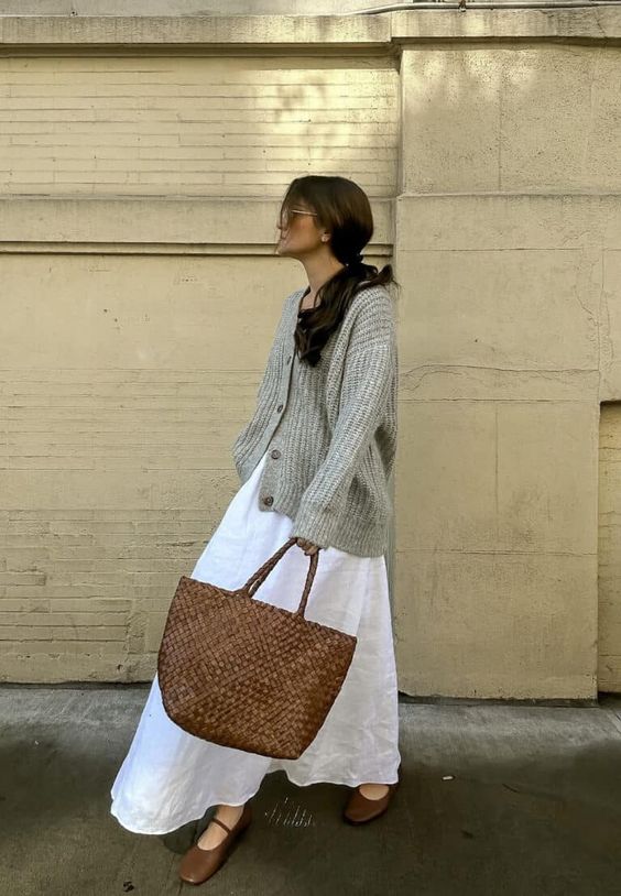 Cozy Sweater With Long Skirt