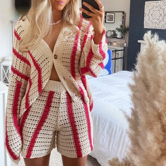 Crochet Two Piece Set