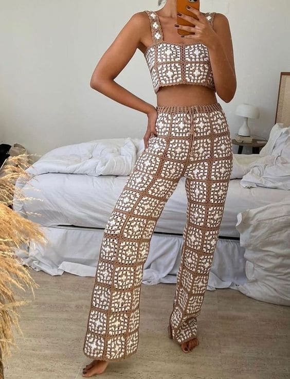 Crochet Two Piece Set