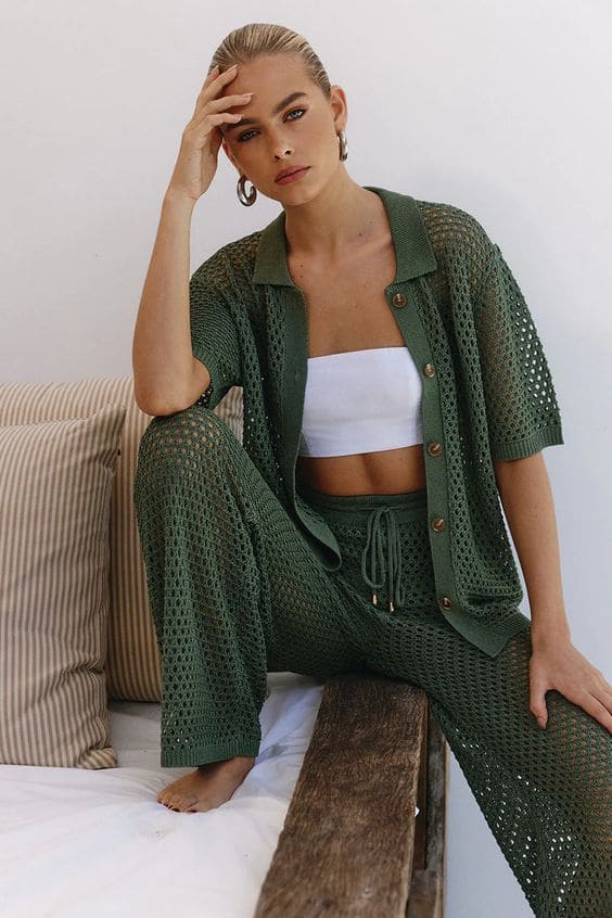 Crochet Two Piece Set