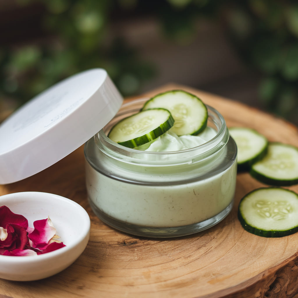 Cucumber and Rose Water Night Cream (for sensitive skin)