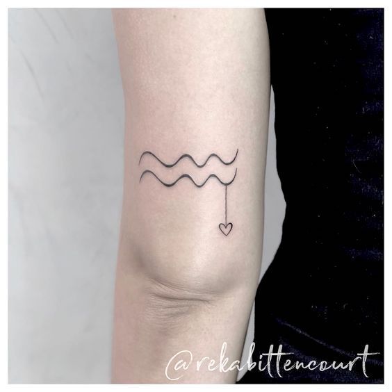 Cute Little Aquarius Tattoo Ideas
