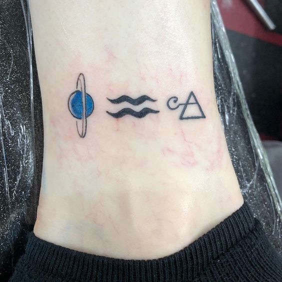Cute Little Aquarius Tattoo Ideas