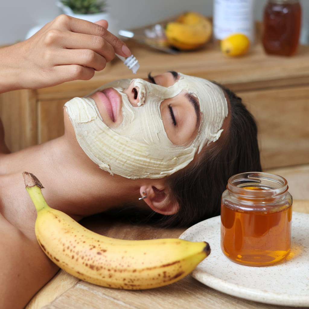 DIY Banana and Honey Face Mask for an Instant Glow