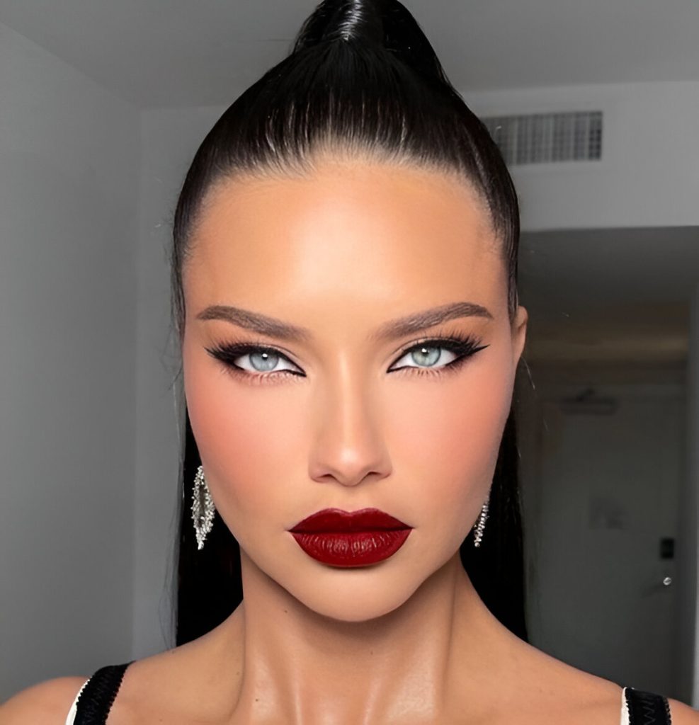 Dark Red Lip Looks