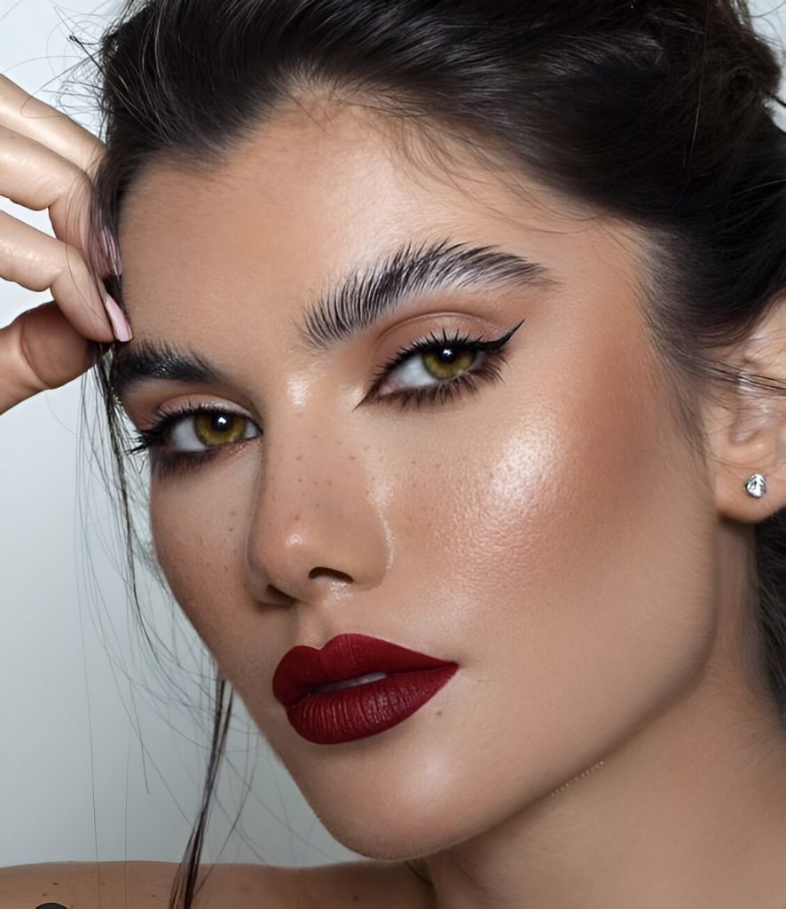Dark Red Lip Looks
