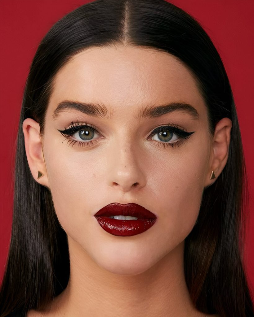 Dark Red Lip Looks