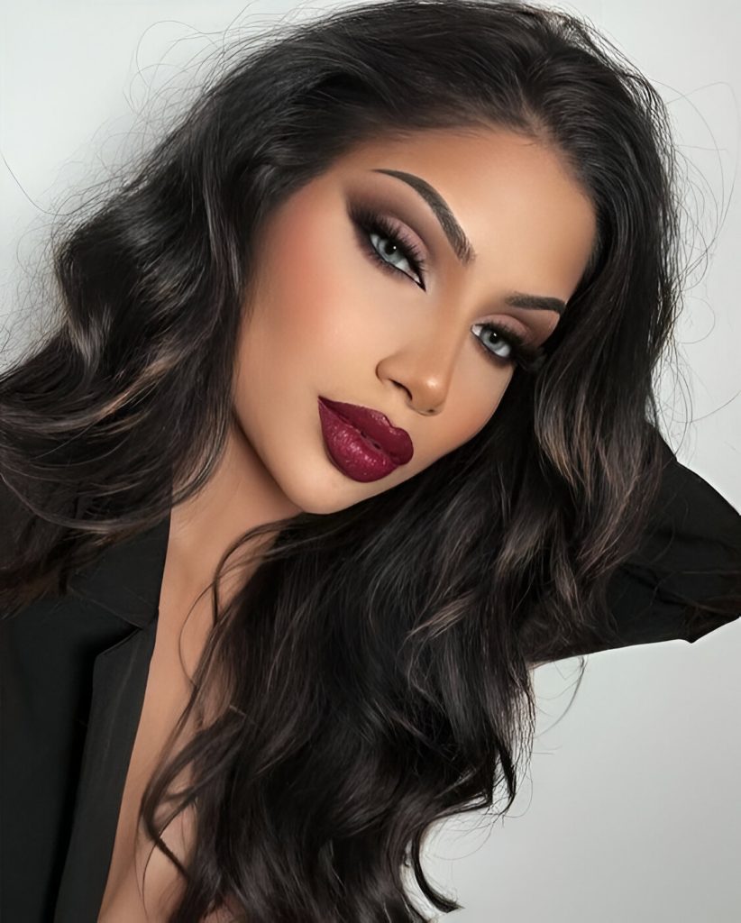 Dark Red Lip Looks