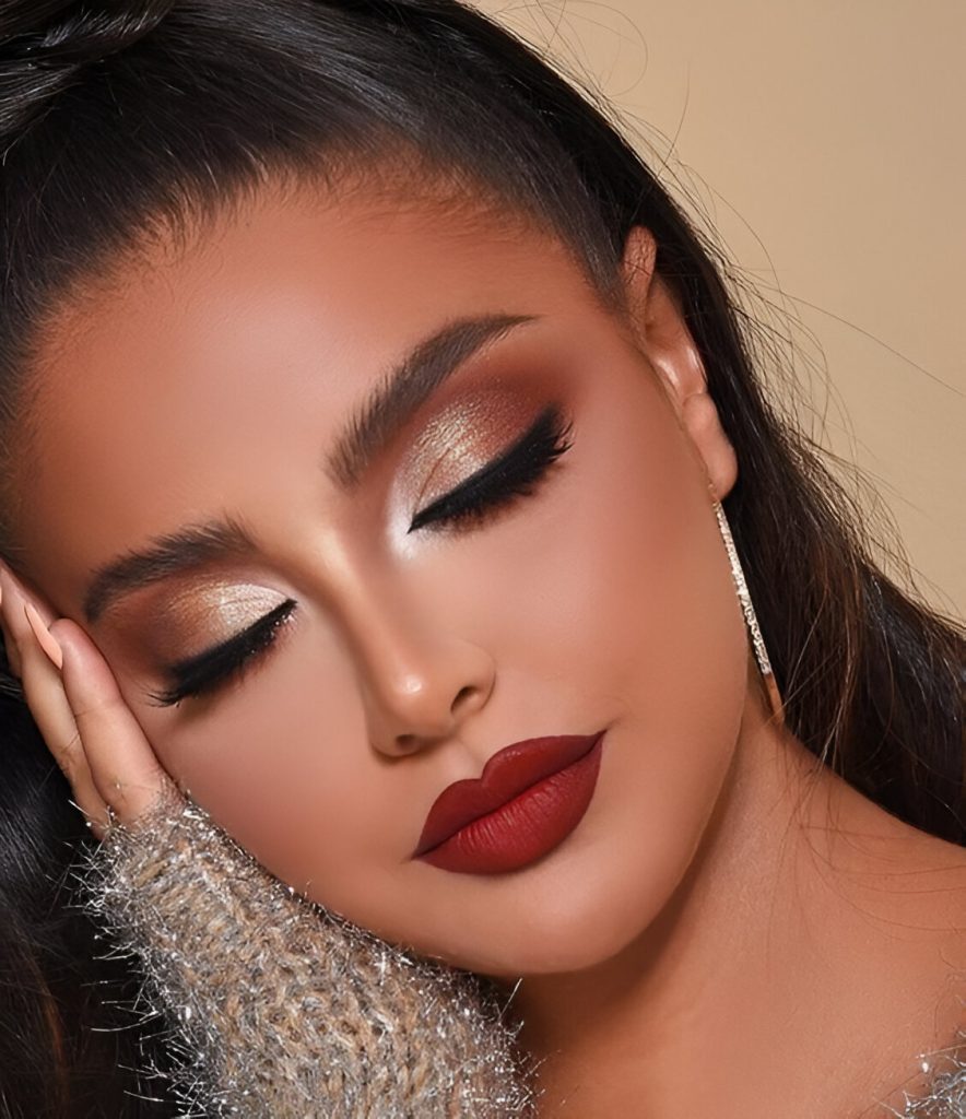 Dark Red Lip Looks