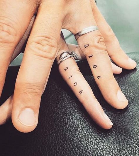Date Finger Tattoos