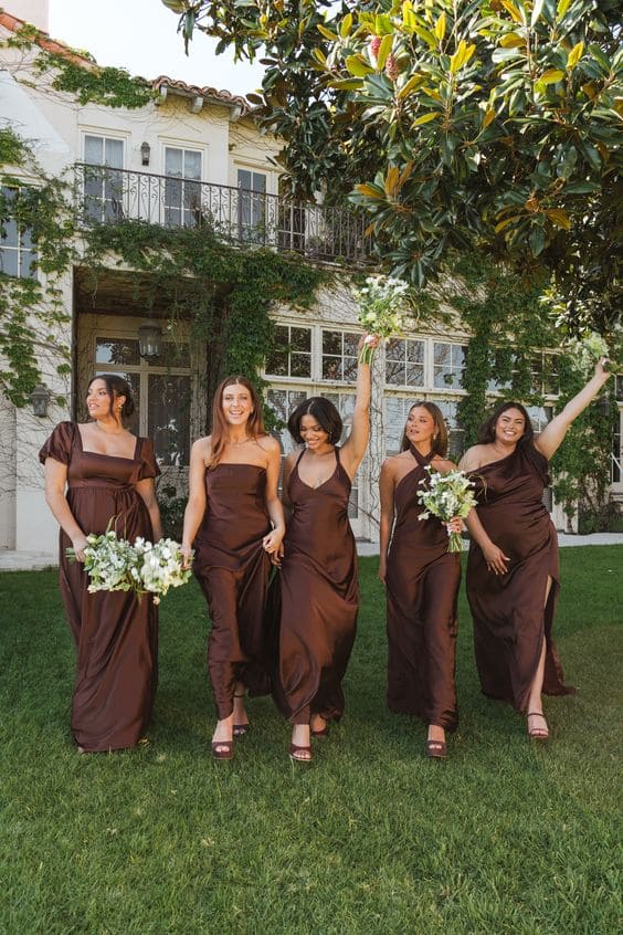 Deep Chocolate Bridesmaid Dresses