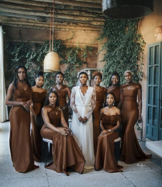 Deep Chocolate Bridesmaid Dresses