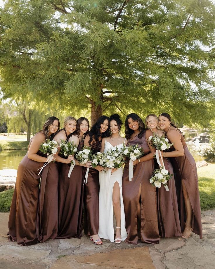 Deep Chocolate Bridesmaid Dresses