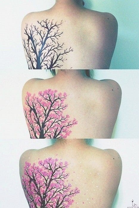 Delicate Cherry Blossom Inks