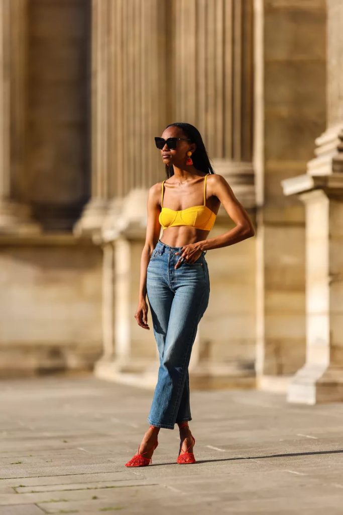 Denim Bralette Outfits
