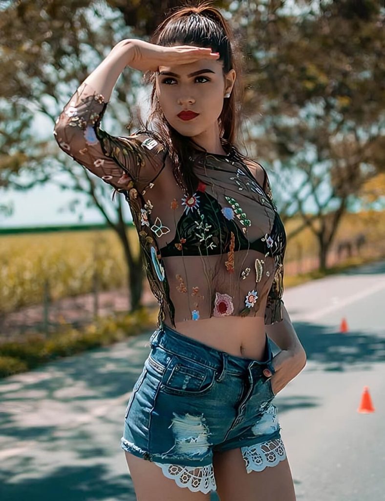 Denim Bralette Outfits
