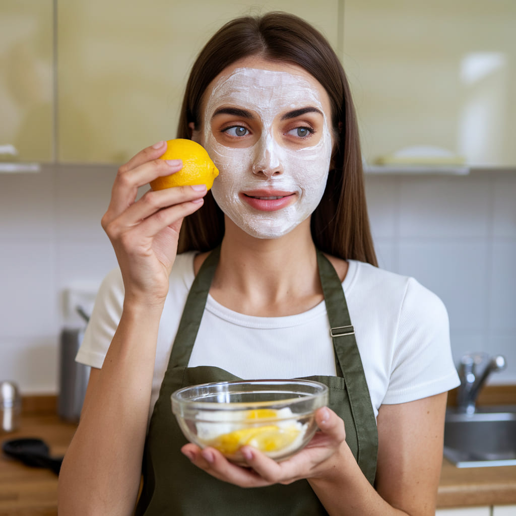 Egg White and Lemon Tightening Mask