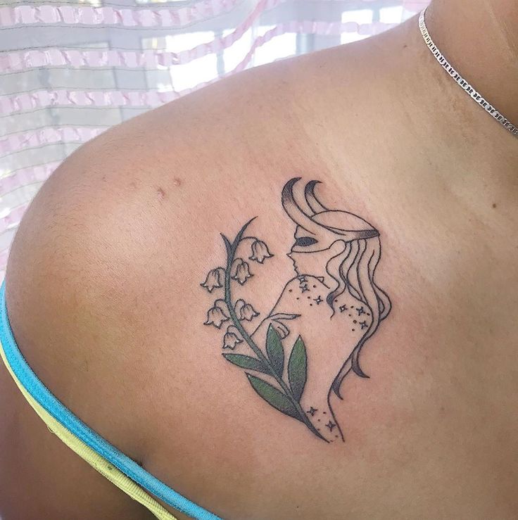 Elegant Taurus Sign Tattoo