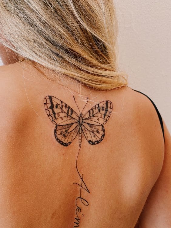  Ethereal Back Butterfly Tattoos