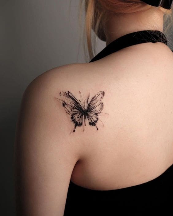 Ethereal Back Butterfly Tattoos