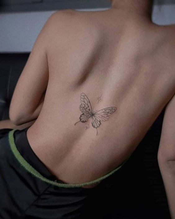  Ethereal Back Butterfly Tattoos
