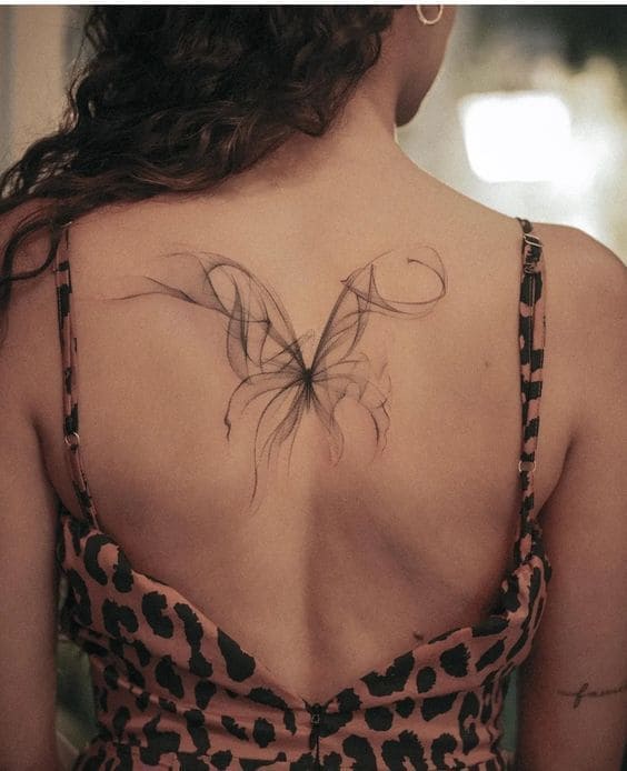  Ethereal Back Butterfly Tattoos