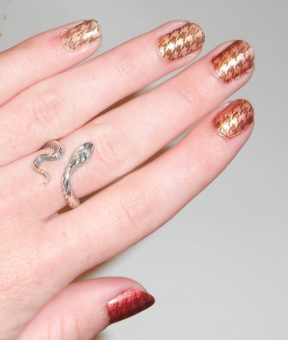 Fall Houndstooth Nails