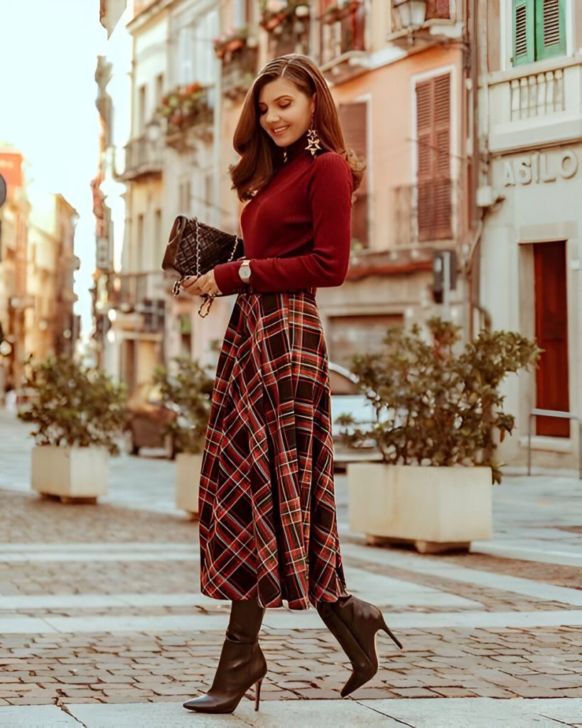 Flannel And Plaid Christmas Outfit Ideas