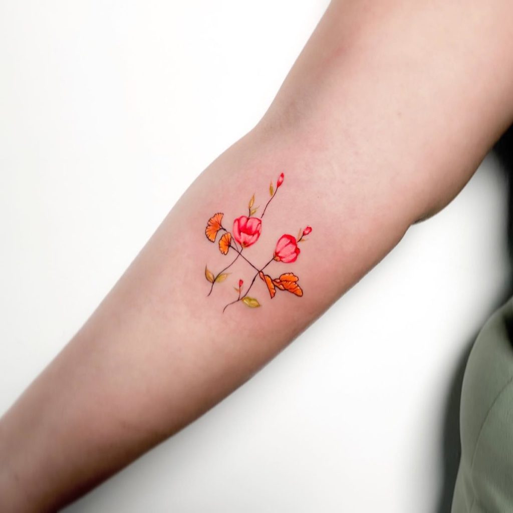 Floral Body Arts For Pisces Girls
