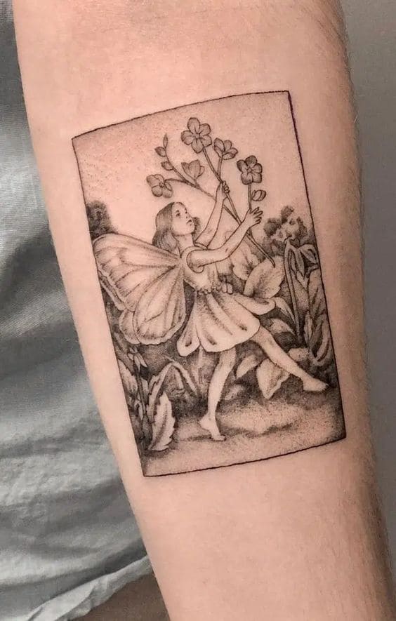 Floral Fairy Tattoos