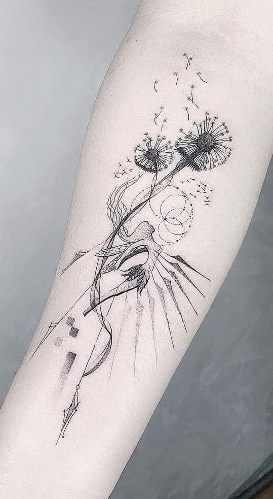 Floral Fairy Tattoos