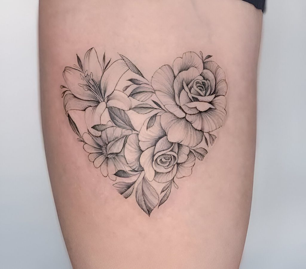  Floral Heart Designs