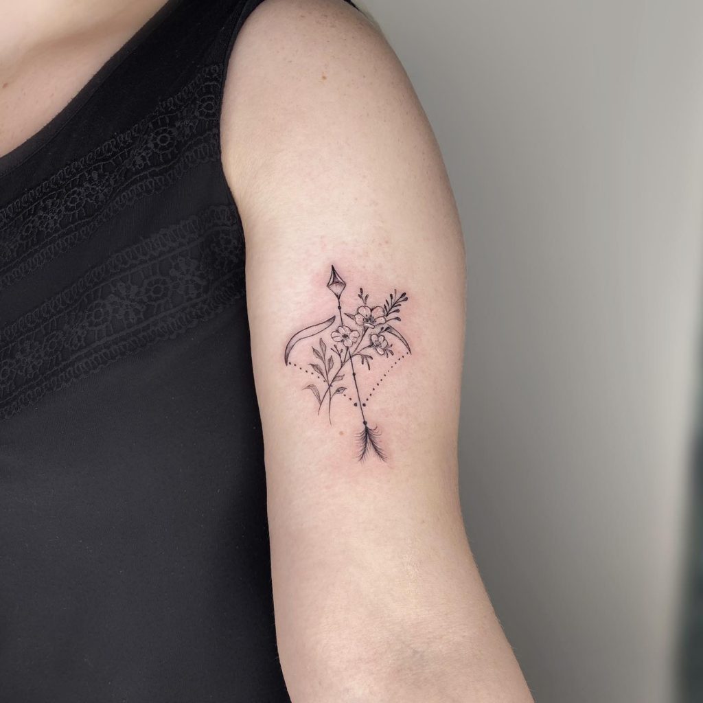  Floralized Tats For Sagittarians