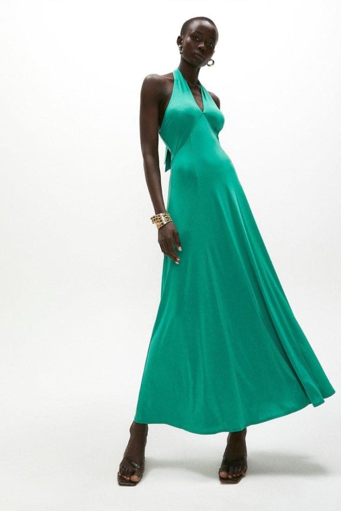 Flowy Long Halter Dresses
