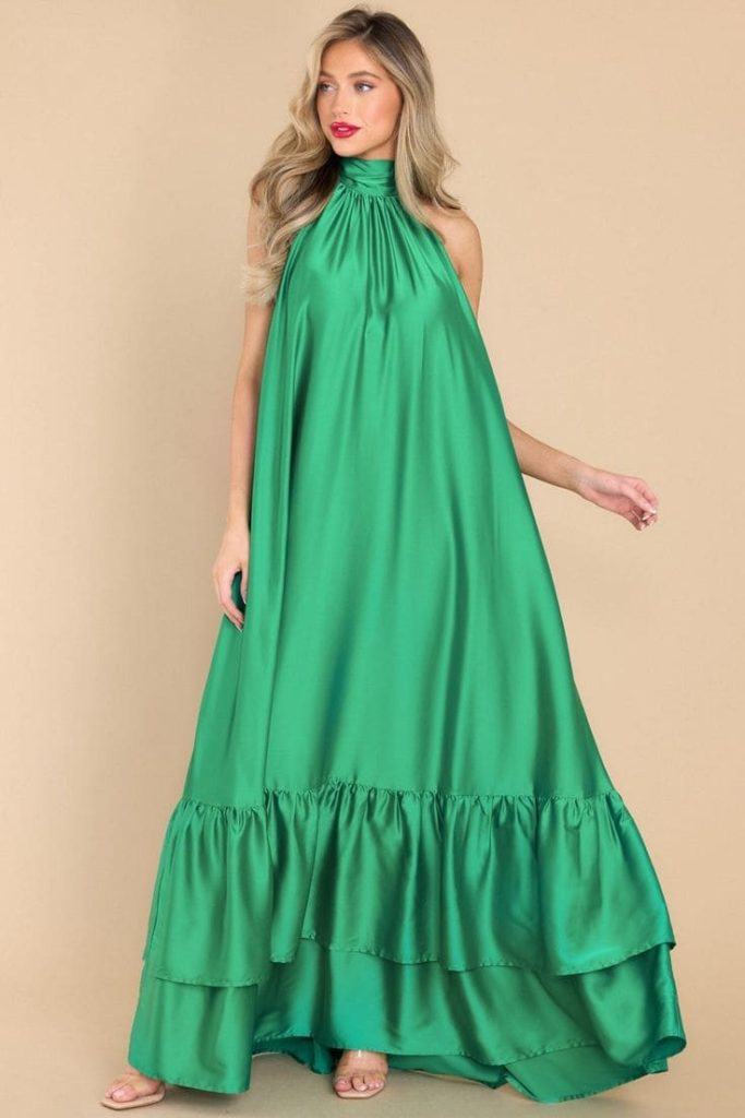 Flowy Long Halter Dresses

