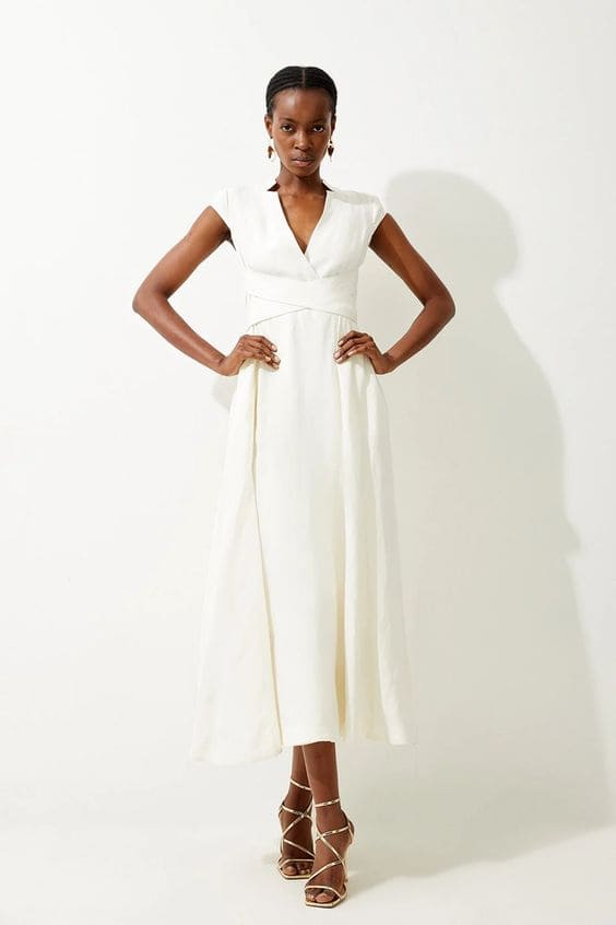 Formal Linen Dress