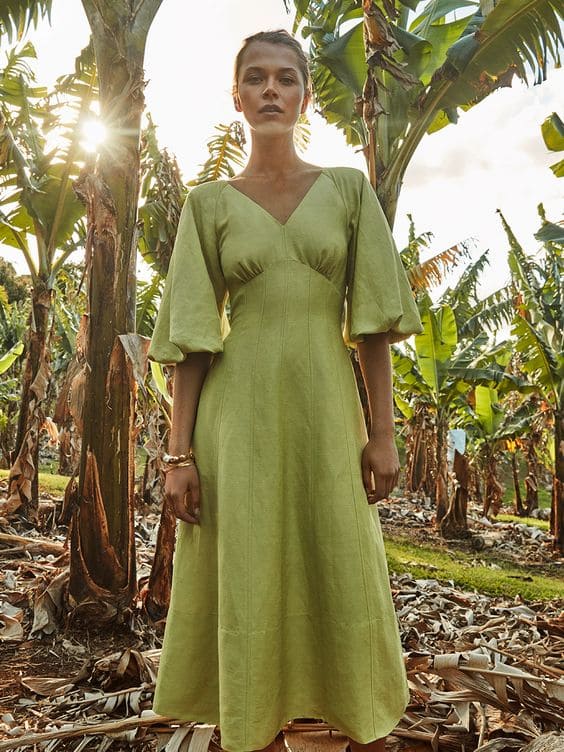Formal Linen Dress