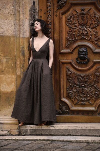 Formal Linen Dress