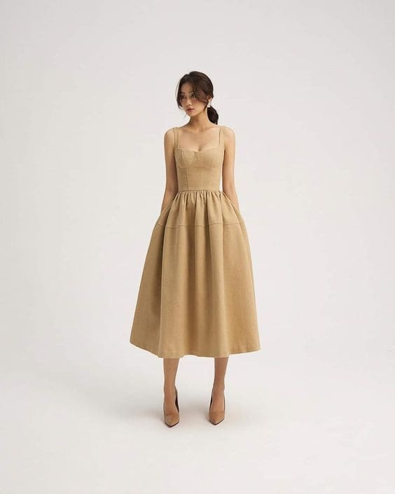 Formal Linen Dress