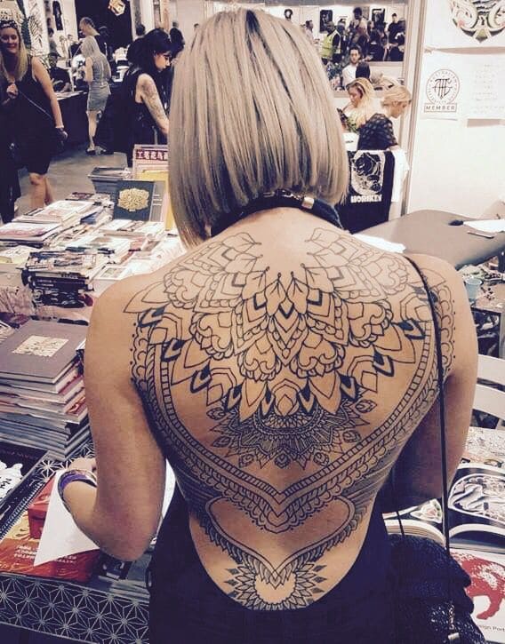 Fully Covered Back Tattoos