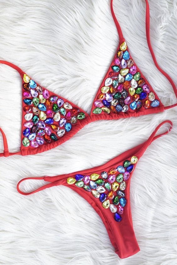 Fun Embellished Bikini
