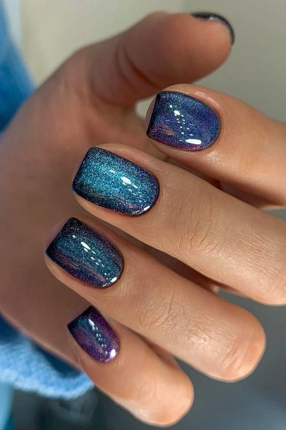 Galaxy Glitter Nails7