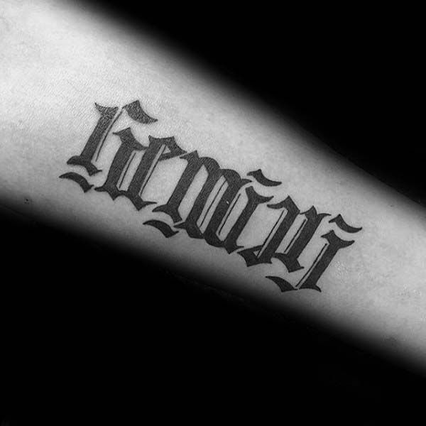 Gemini Word Tattoo
