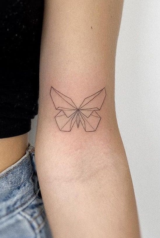 Geometric Butterfly Inks