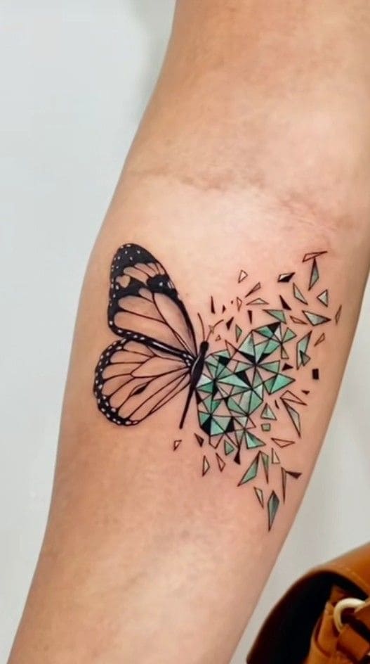 Geometric Butterfly Inks