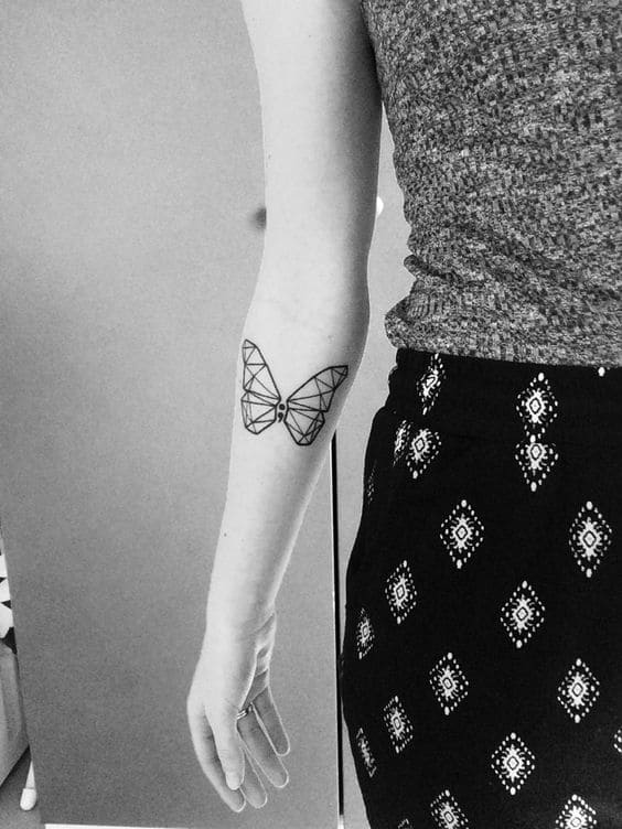 Geometric Butterfly Inks