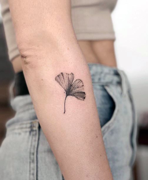 Ginkgo Fall Tattoo Ideas